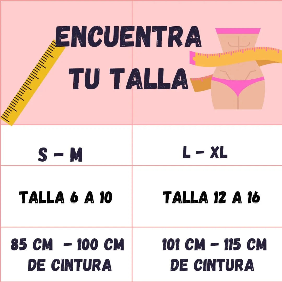 Combo de 4 panty´s realce natural con faja